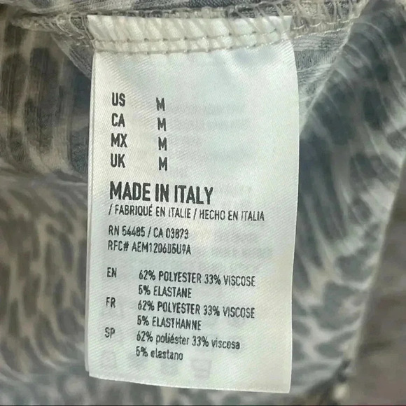 NWT American Eagle Women's Medium Leopard Cheetah Halter Knit Dress Stretch M - Picture 6 of 7